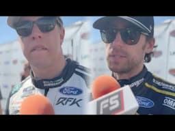 Brad Keselowski & Ryan Blaney React to Wreck