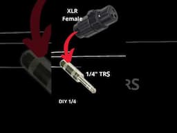 DIY 1/4" to XLR Adapter: Easy and Balanced Audio Connection wiring diagram #shorts #diy #audiocable
