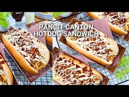 Pancit Canton Hotdog Sandwich Recipe
