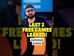 Last 2 Mystery Games Leaked! #epicgames #mysterygames #shorts #indiangaming #indiangamingcommunity