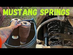 Ditching air bags and Lowering 97 Lincoln town car with mustang springs