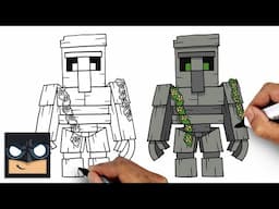 How to Draw Iron Golem | Minecraft