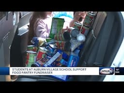 Students at Auburn Village School support food pantry fundraiser