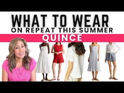 Timeless Summer Essential Outfits 🌻 Quince #fashionover40 #summerfashion
