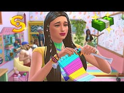Running a cute knitting business out of our shed! // Sims 4 cute knitting business