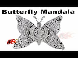 Mandala Art: Butterfly Mandala for Beginners | JK Arts Classes #07