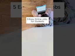 5 EASY Online Jobs for STUDENTS!