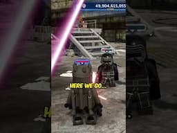 What happens when General Grievous sees Kylo Ren's Saber in LEGO Star Wars?