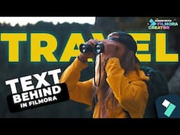 Make Your Travel Videos POP with Text Before & Behind Effects! ✈️