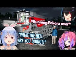 Vivi just cant stop messing up in farming simulator until Pekora rages nonstop