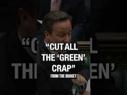 David Cameron: "Cut The Green Crap!"