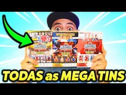 ABRI TODAS AS MEGA TINS 😱 Topps MATCH ATTAX EXTRA 2025