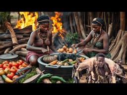 Discover Hadzabe Monster Pig Hunt and Cooking | hunters life