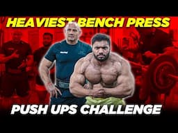 My Heaviest Benchpress Till Now 150kgs/12 Reps||Last Week Of Bulking||Push Ups Challenge