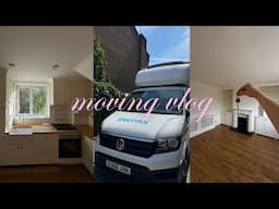 london moving vlog: empty house tour, packing, & settling in