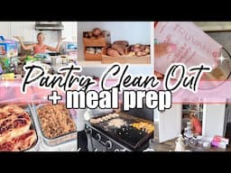 Organize + Clean Out My Pantry With Me l Easy Meal Prep for a Fresh Start