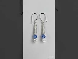 Macrame Drop Earrings made from 22g 28g  @beadalon Artistic Wire. #macramejewelry #macrameearrings