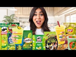 Eating Only PICKLE THEMED FOOD for 24 Hours!