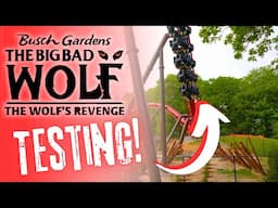 The Big Bad Wolf: The Wolf's Revenge IS TESTING! | Busch Gardens Williamsburg