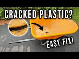 How to Fix Broken Plastic | Cracked Wheelbarrow Repair