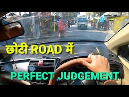 Perfect left side judgement in narrow road| Right side judgement in market| @rahul_arora