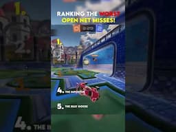 Ranking the TOP 5 WORST Open Net misses in Rocket league! #rlmemes #rlfunnymoments