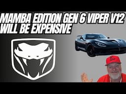 Dodge Viper Black Mamba V12 More Clues, How Expensive Will It Be