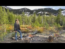 MY Very REMOTE CAMP in THE WOODS of IDAHO (There's NO ONE out here) | Truck Camping | Van Life