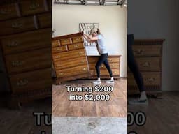 How $200 turned into $2,000 on this DREAMY Furniture Flip ✨