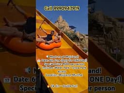 Mojoland water and snow park Just Rs 600 for one day..call now #mojolandsonipat #shortsfeed