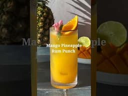 MANGO PINEAPPLE RUM PUNCH #cocktail #shorts #youtubeshorts #recipe #juice #drink
