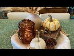 Part 2! Fall centerpiece… But make it vintage!