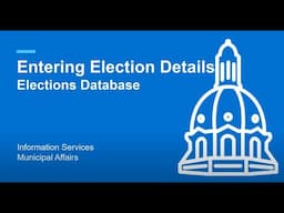 EDB Module 3 – Entering Election Details