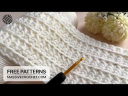 SUPER-DUPER EASY & FAST Crochet Pattern for Beginners!⚡️Crochet Stitch for Baby Blanket & Bag