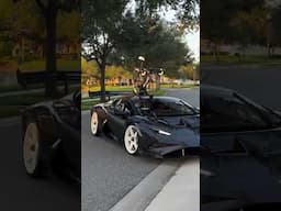 Headed out for a bike ride #aventadorsvj #huracanevo #supertrofeo #india #racing