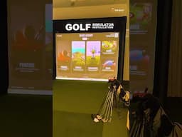 A golf simulator installation at home we did for pro golfer, Eugenio Chacarra