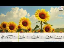 Concerto in G major - 2nd mov. - Telemann - for violin and piano - Sheet Music Play-Along