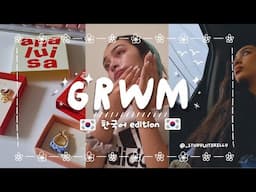 a short hectic morning GRWM || practice korean with me!🇰🇷🦻💬 || bilingual subtitles