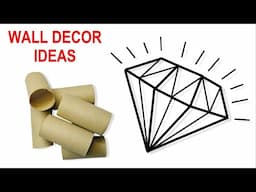 Easy Reuse Craft Ideas ♻️ Amazing DIY Wall Decor from Toilet Paper Rolls 💛 Tutorials Step by Step