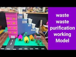 Waste Waste treatment || water purification model  || water filter model project for school
