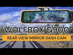 WOLFBOX G900 4K+2.5K Touch Screen Dash Cam Smart Mirror