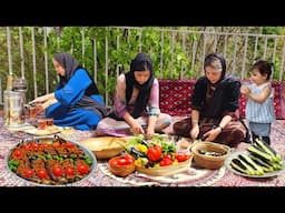 🌱IRAN VILLAGE LIFE WITH TRADITIONAL OVEN BAKED STUFFED EGGPLANTS WITH LAMB
