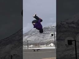 Back Flip on Skateboard Attempt