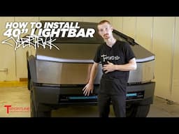 How to Install Cybertruck Curved LED Bumper Insert Lightbar - 40" Off Road / Overland 48v Light Bar