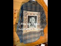 We stole your boyfriend's wardrobe and it looks a LOT better on YOU #thriftflip #upcycledfashion