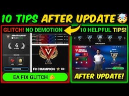 GLITCH & 10 Tips After New Update in FC Mobile - OMG 😱 No Demotion | Mr. Believer
