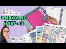 UNBOXING HAUL # 3 | ERIN CONDREN | PLANNER FOLIO & STICKERS | HEXAGON DASHBOARD PLANNER