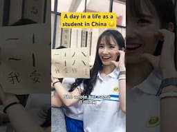How I spent a day as a student in China 😯