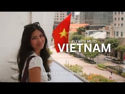 take me to VIETNAM ✈️ 28 hour travel day vlog: packing, airport routine &  lounge experience