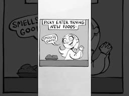 Picky eaters trying new foods: